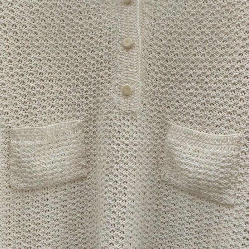 Chanel Chanel Long Sleeve Knitted Cardigan in Dark Blue 0089 Size L / US 10 / IT 46 - 4 Thumbnail