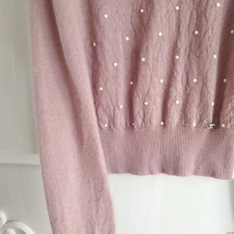 Chanel Chanel Pink Cashmere Sweater for Women 0089 Size XS / US 0-2 / IT 36-38 - 8 Thumbnail