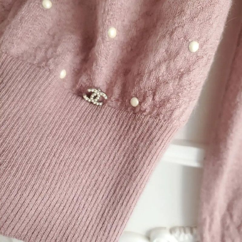 Chanel Chanel Pink Cashmere Sweater for Women 0089 Size XS / US 0-2 / IT 36-38 - 3 Thumbnail