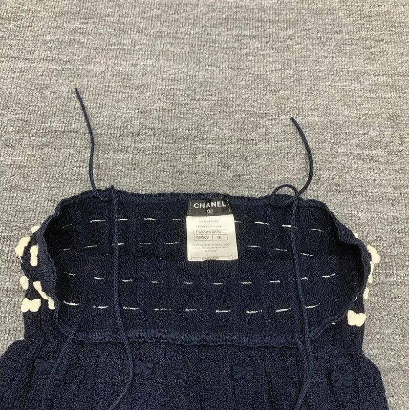 Chanel Chanel Deep Blue Cotton Women's T-Shirt 0089 Size S / US 4 / IT 40 - 5 Thumbnail