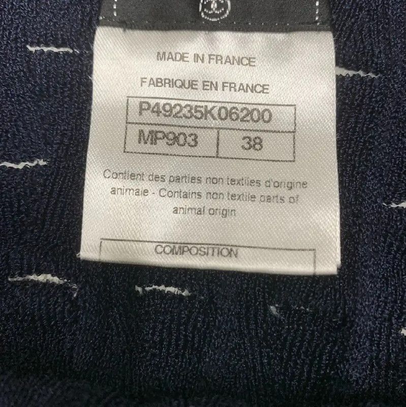 Chanel Chanel Deep Blue Cotton Women's T-Shirt 0089 Size S / US 4 / IT 40 - 8 Thumbnail