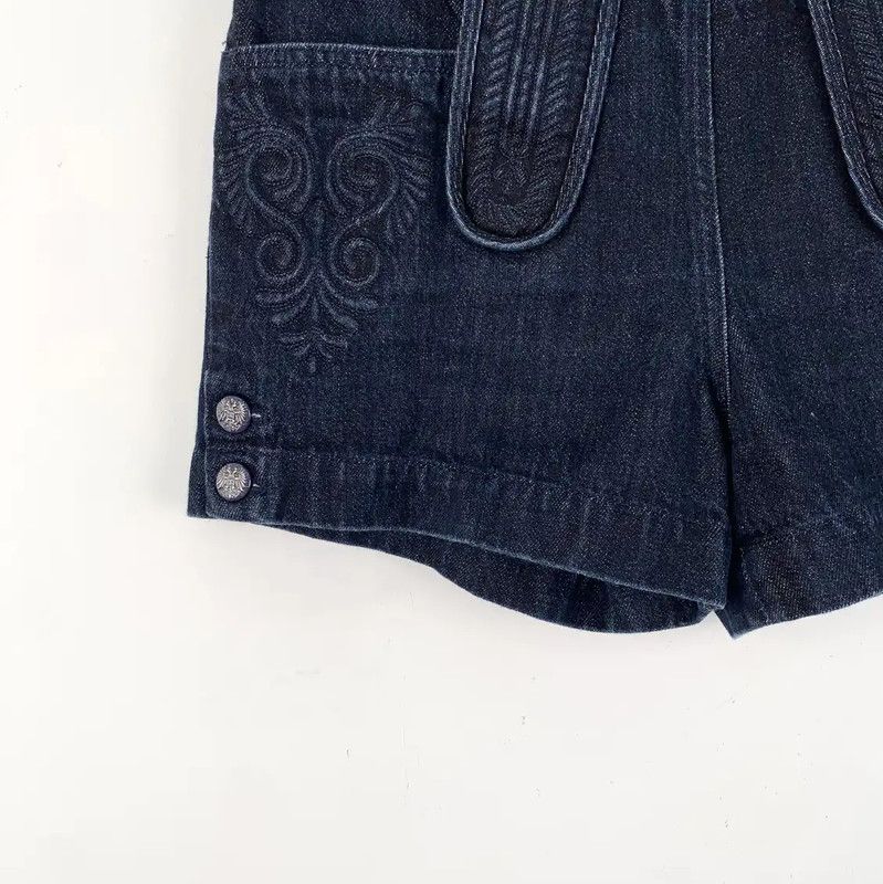 Chanel Chanel Deep Blue Cotton Ladies Shorts 0089 Size 22" - 4 Thumbnail