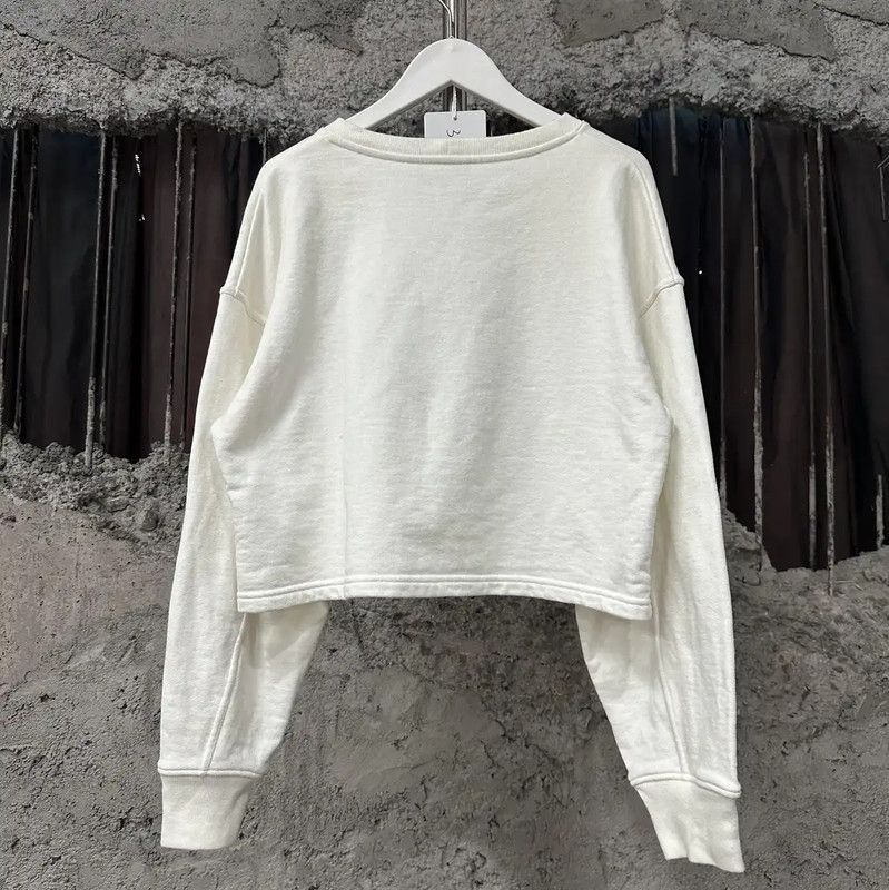 Chanel Chanel Cropped White Long Sleeve Sweatshirt 0089 Size S / US 4 / IT 40 - 2 Thumbnail