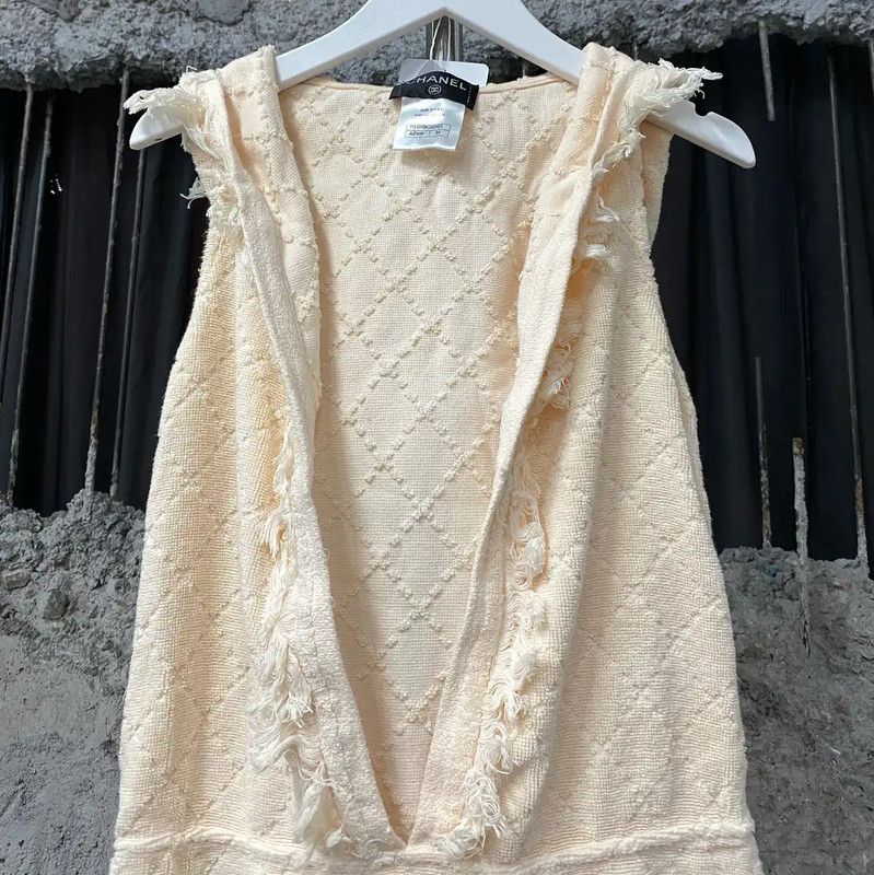 Chanel Chanel Summer Sleeveless Dress in Beige 0089 Size ONE SIZE - 3 Thumbnail