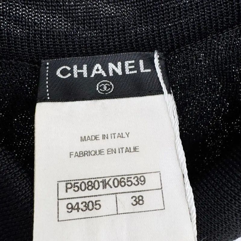 Chanel Chanel Black Sleeveless Sweater with Collar 0089 Size M / US 6-8 / IT 42-44 - 4 Thumbnail