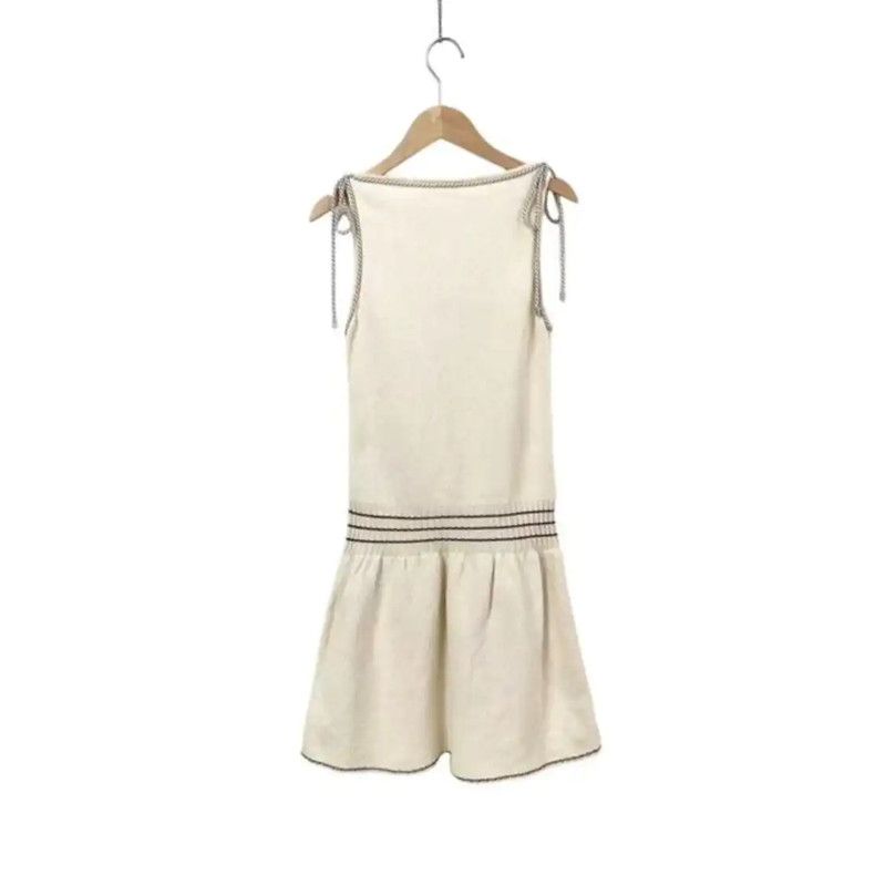 Chanel Chanel Ivory Women's Dress with Modern Details 0089 Size S / US 4 / IT 40 - 5 Thumbnail