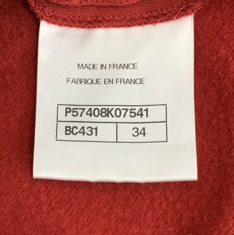 Chanel Chanel Red Cotton Sweatshirt for Women 0089 Size XXS / US 00 / IT 34 - 7 Thumbnail