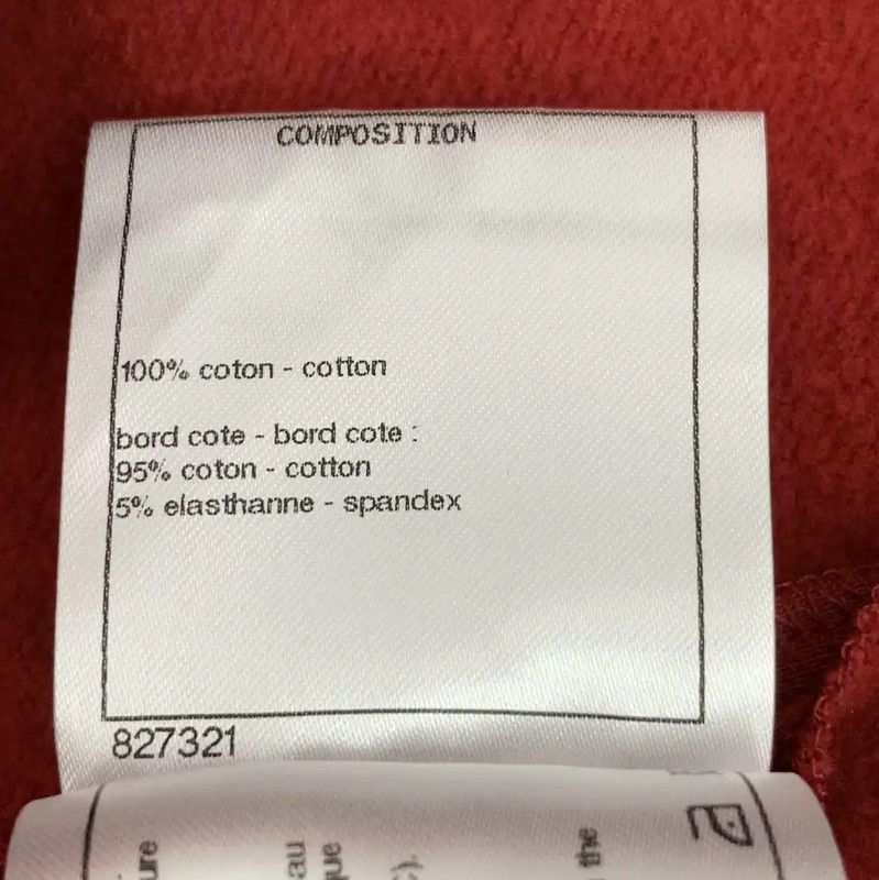 Chanel Chanel Red Cotton Sweatshirt for Women 0089 Size XXS / US 00 / IT 34 - 8 Thumbnail