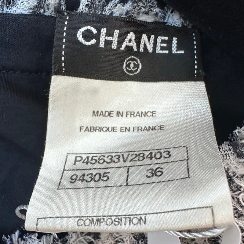Chanel Chanel Black Short Sleeve T-Shirt with Detail 0089 Size S / US 4 / IT 40 - 3 Thumbnail
