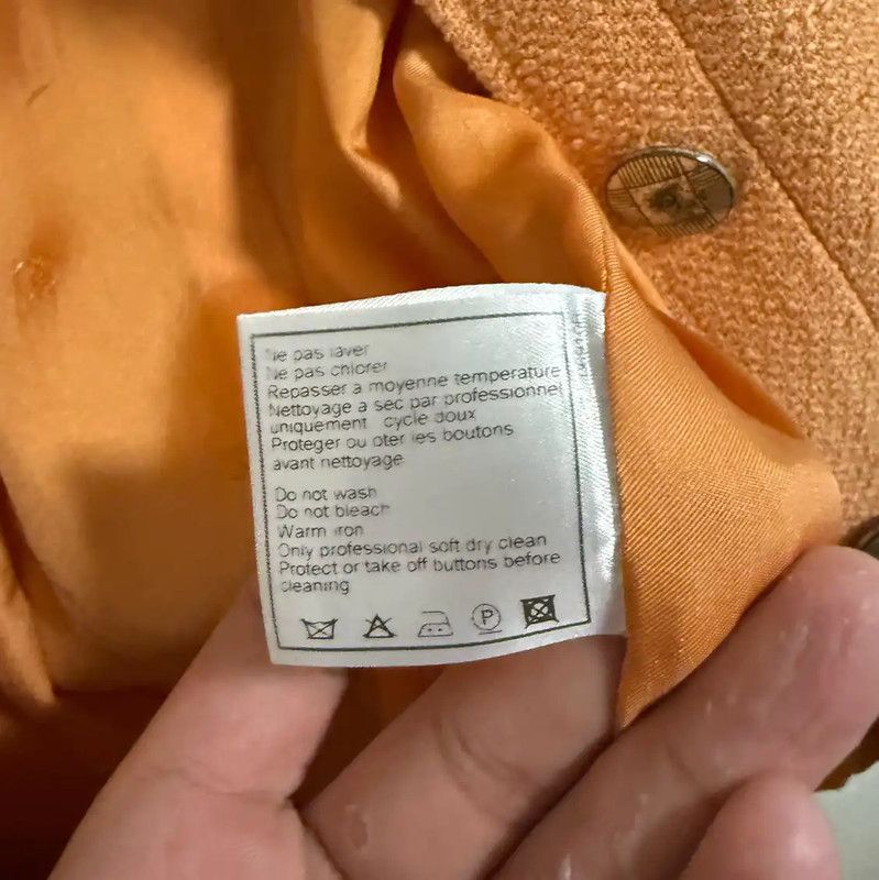 Chanel Chanel Orange Polyester Pullover Sweater 0089 Size XS / US 0-2 / IT 36-38 - 5 Thumbnail