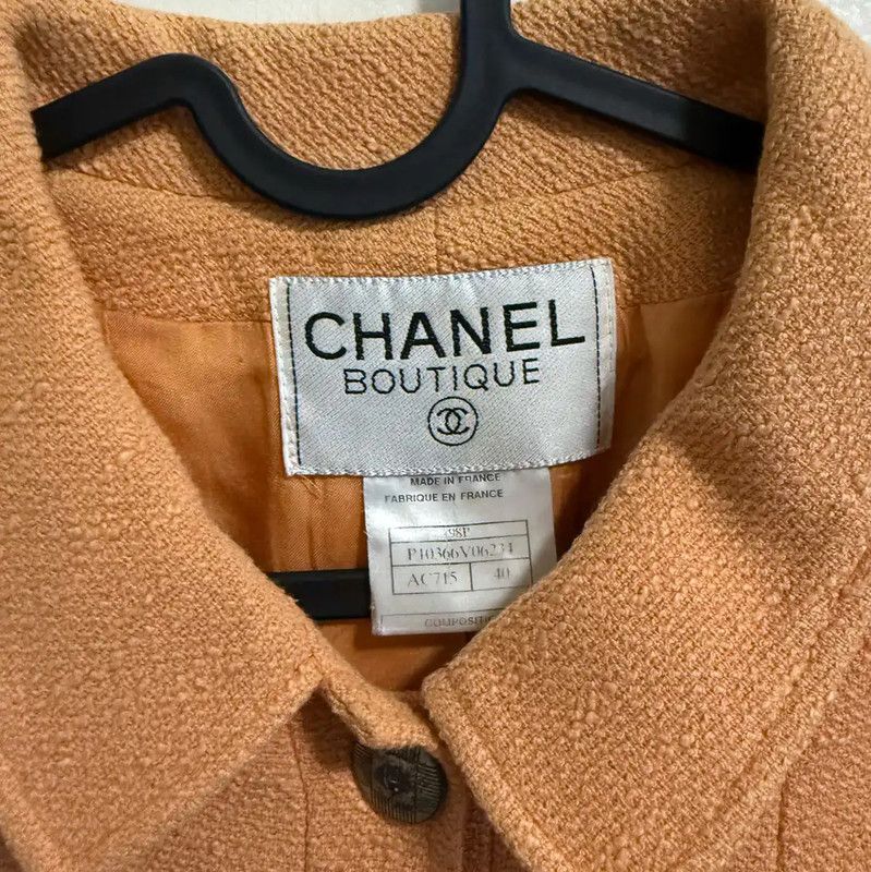 Chanel Chanel Orange Polyester Pullover Sweater 0089 Size XS / US 0-2 / IT 36-38 - 6 Thumbnail
