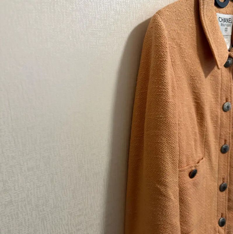 Chanel Chanel Orange Polyester Pullover Sweater 0089 Size XS / US 0-2 / IT 36-38 - 3 Thumbnail
