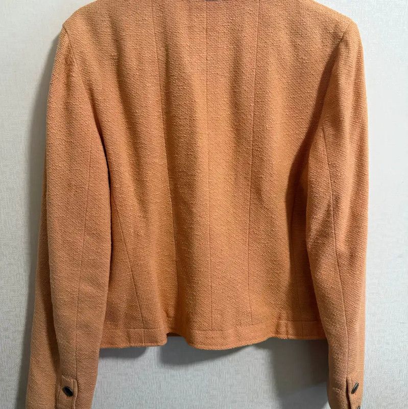 Chanel Chanel Orange Polyester Pullover Sweater 0089 Size XS / US 0-2 / IT 36-38 - 2 Thumbnail