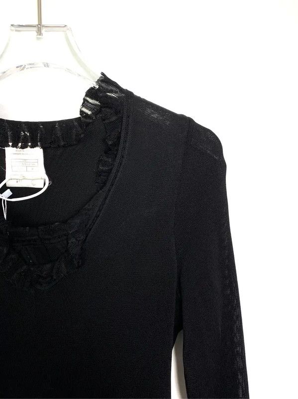 Chanel Chanel Black Cotton Women's Dress 0089 Size S / US 4 / IT 40 - 3 Thumbnail