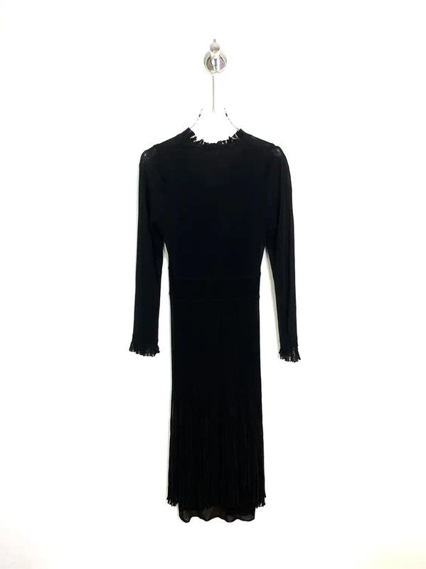 Chanel Chanel Black Cotton Women's Dress 0089 Size S / US 4 / IT 40 - 2 Thumbnail