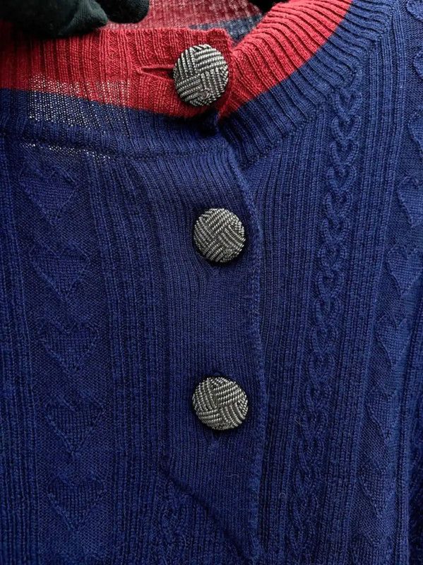 Chanel Chanel Blue Wool Long Sleeve Sweater 0089 Size S / US 4 / IT 40 - 5 Thumbnail