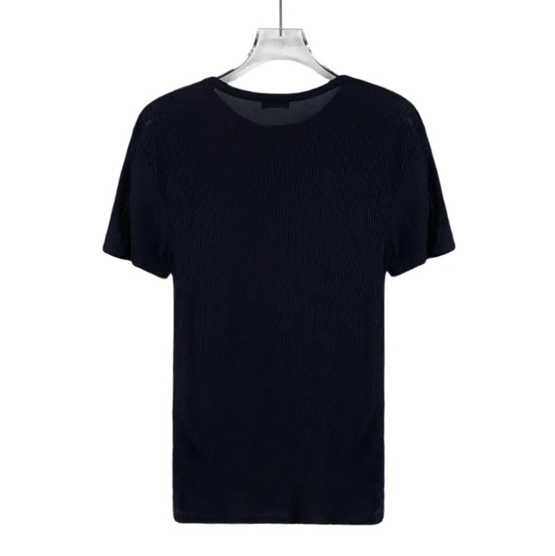Chanel Chanel Black Ribbed T-shirt for Women 0089 Size XS / US 0-2 / IT 36-38 - 2 Thumbnail
