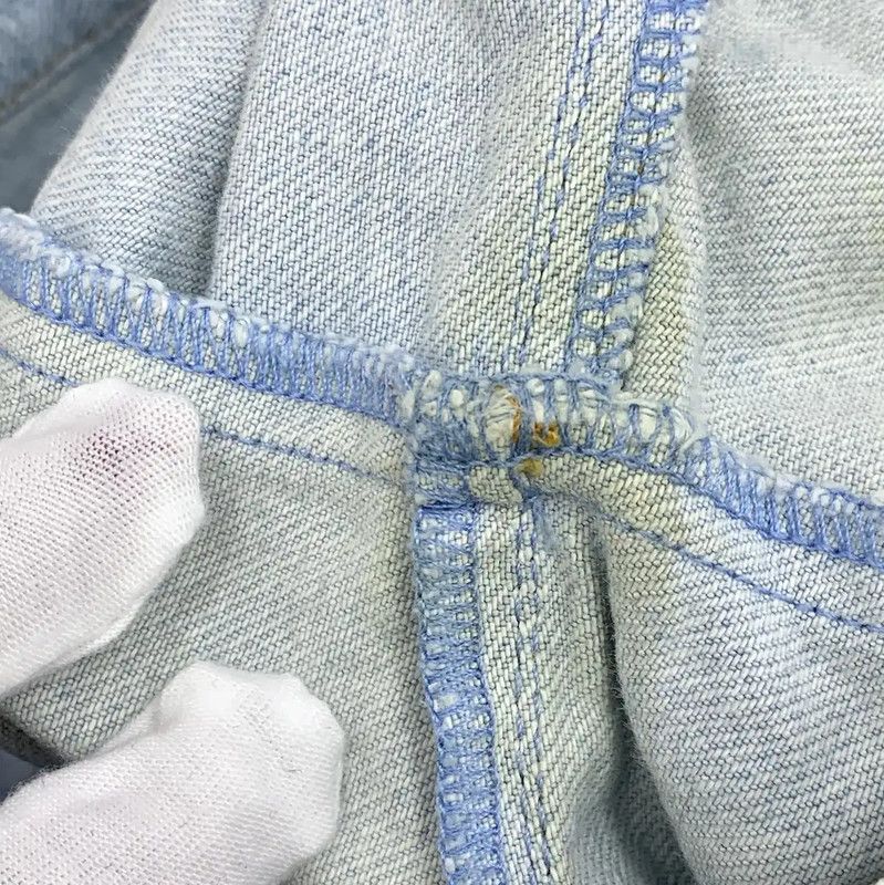 Chanel Chanel Light Blue Cotton Women's Shorts 0089 Size 23" - 8 Thumbnail