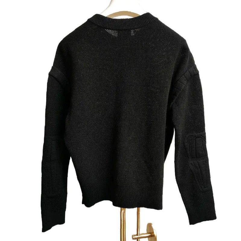 Chanel Chanel Black Cotton Long Sleeve Sweater 0089 Size S / US 4 / IT 40 - 6 Thumbnail