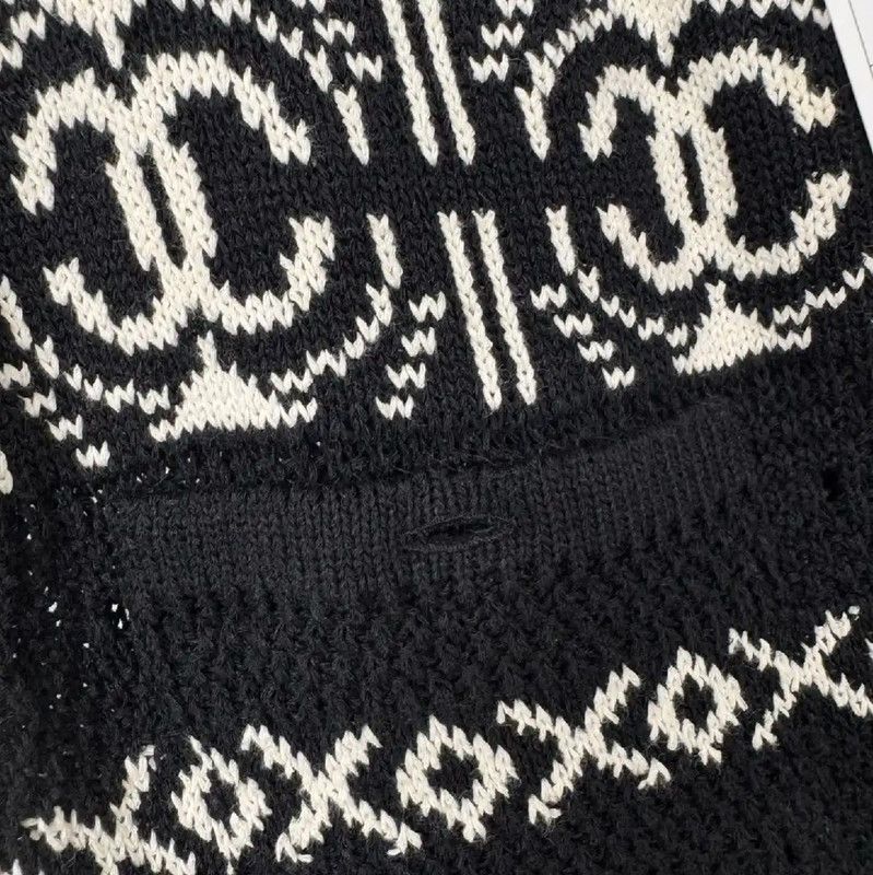 Chanel Chanel Black Winter Casual Trousers 0089 Size 23" - 4 Thumbnail