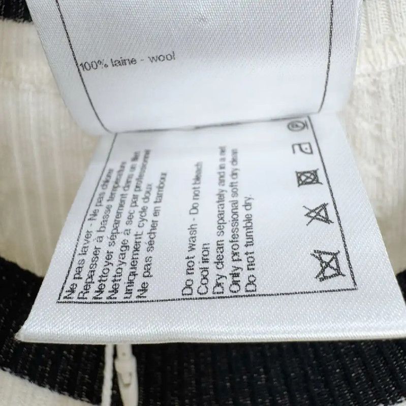 Chanel Chanel Cream Sweater with Black Details for Women 0089 Size M / US 6-8 / IT 42-44 - 5 Thumbnail