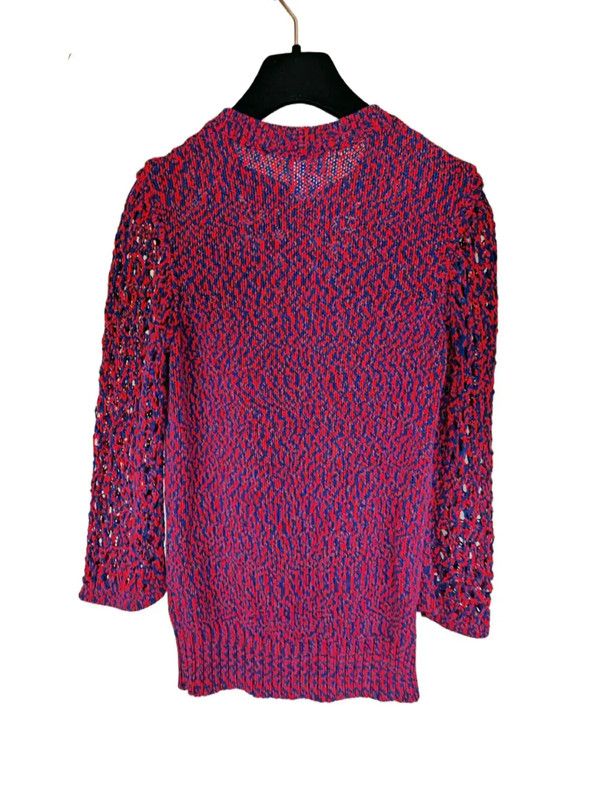 Chanel Chanel Multicolor Cotton Crew Neck Sweater 0089 Size S / US 4 / IT 40 - 3 Thumbnail