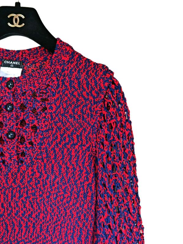 Chanel Chanel Multicolor Cotton Crew Neck Sweater 0089 Size S / US 4 / IT 40 - 7 Thumbnail