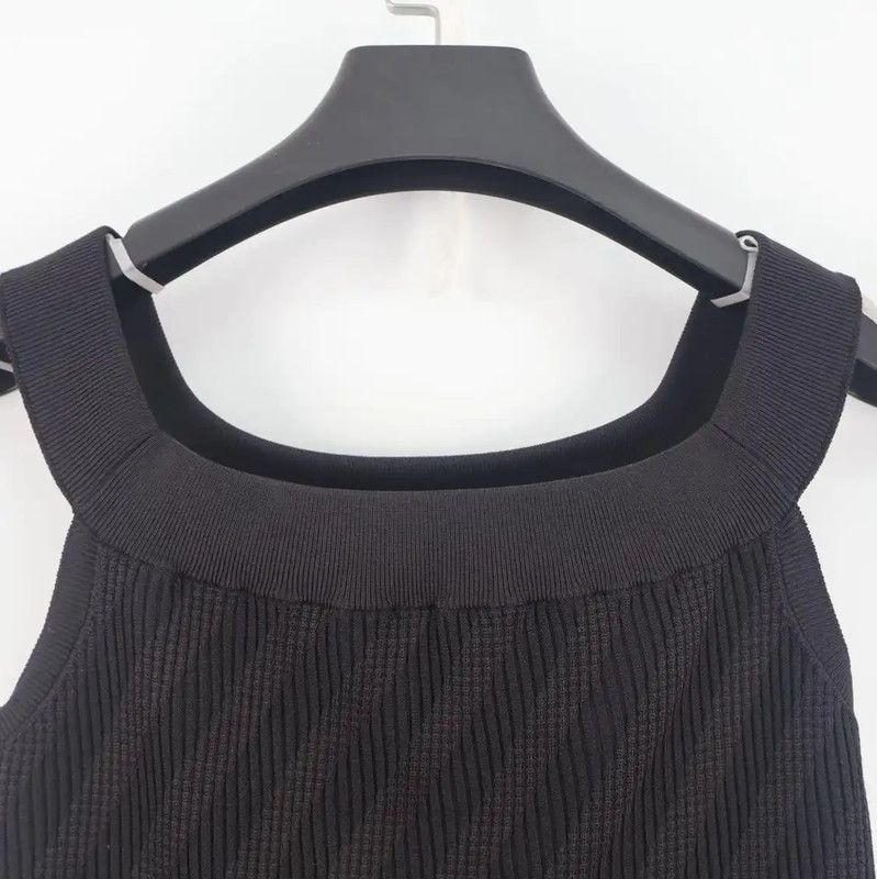 Chanel Chanel Summer Black Women's Short T-Shirt 0089 Size M / US 6-8 / IT 42-44 - 3 Thumbnail