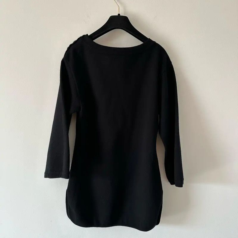 Chanel Chanel Black Wool Dress for Women 0089 Size XS / US 0-2 / IT 36-38 - 2 Thumbnail
