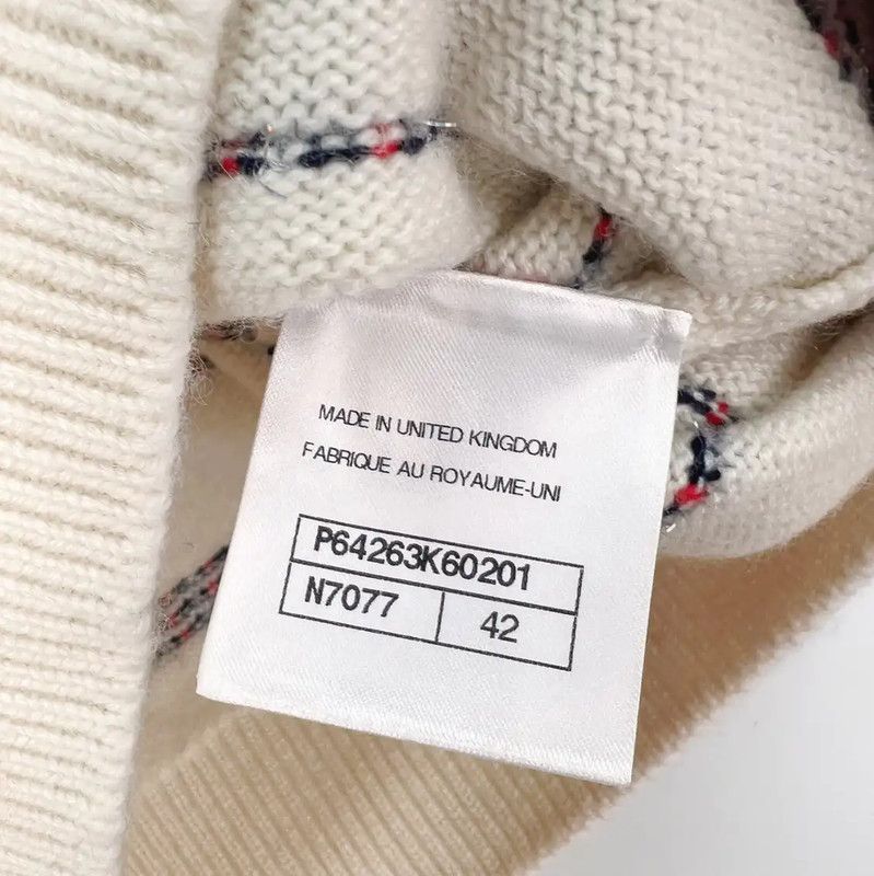 Chanel Chanel Cream Cotton Women's T-Shirt 0089 Size S / US 4 / IT 40 - 5 Thumbnail