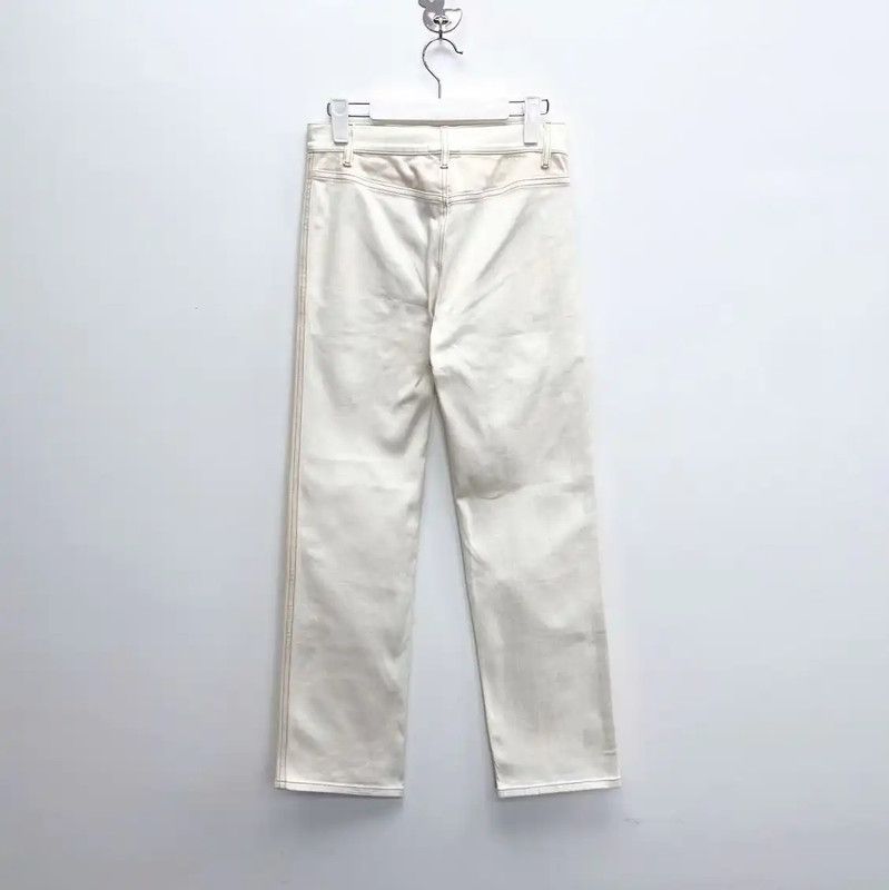 Chanel Chanel White Denim Logo Women's Pants 0089 Size 26" / US 2 / IT 38 - 2 Thumbnail