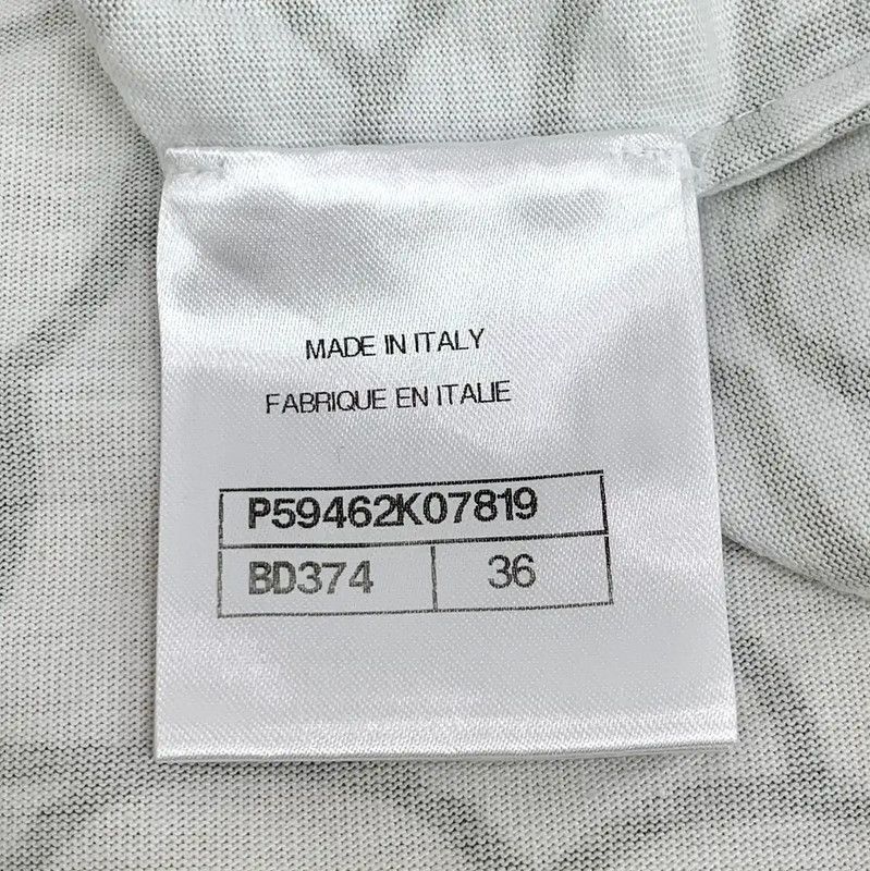 Chanel Chanel White Cotton T-shirt with Floral Print 0089 Size XS / US 0-2 / IT 36-38 - 6 Thumbnail