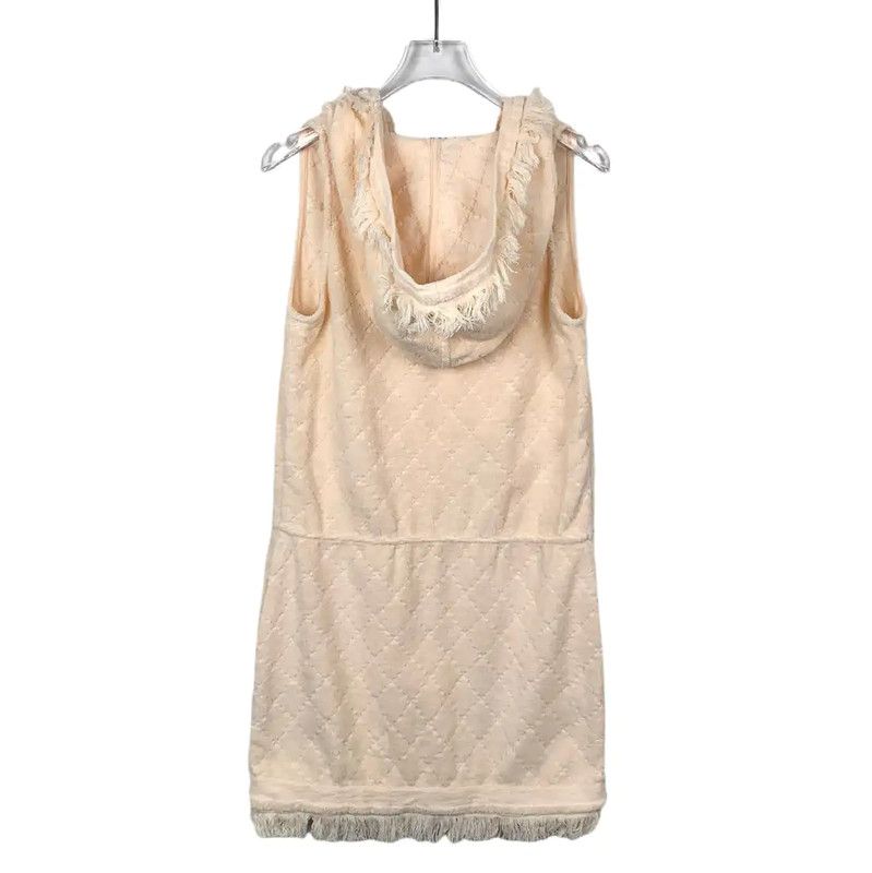 Chanel Chanel Beige Cotton Women's Dress XXS Size 0089 Size XXS / US 00 / IT 34 - 2 Thumbnail