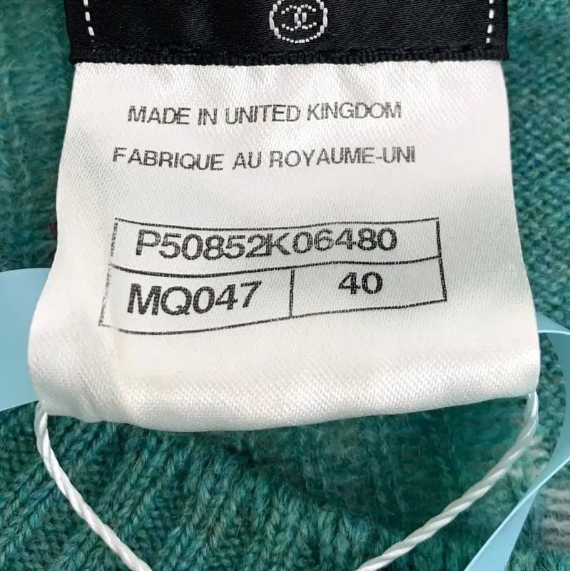 Chanel Chanel Green Cashmere Flower Sweater 0089 Size M / US 6-8 / IT 42-44 - 6 Thumbnail