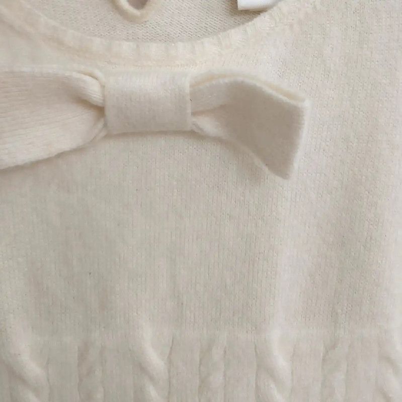 Chanel Chanel White Cashmere Short Sleeve Top 0089 Size S / US 4 / IT 40 - 4 Thumbnail