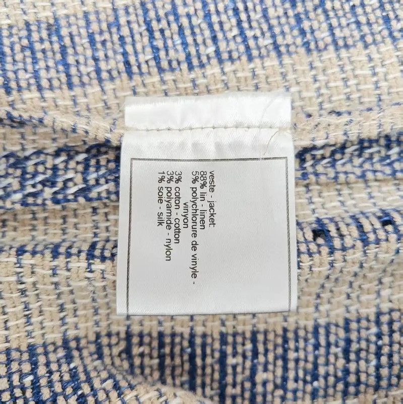 Chanel Chanel Gray Linen Women's Sweater 0089 Size M / US 6-8 / IT 42-44 - 6 Thumbnail