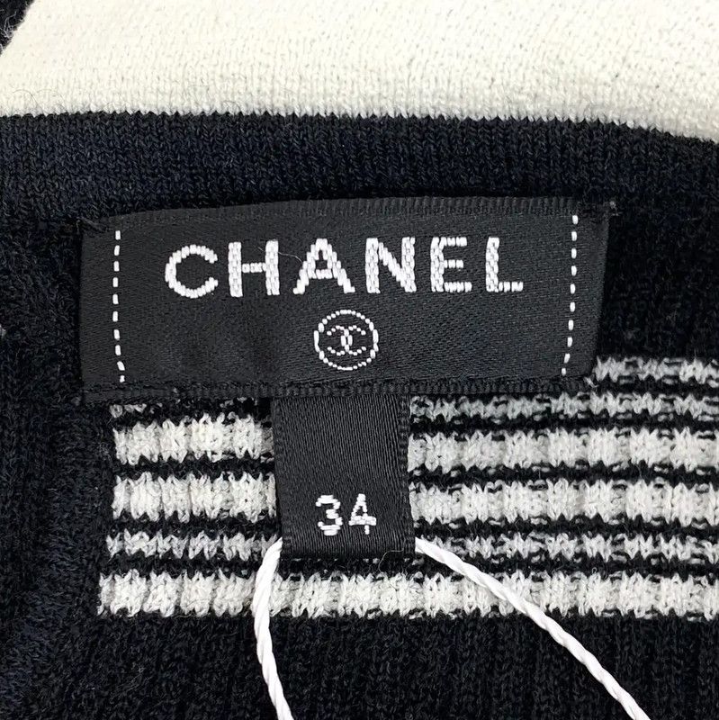 Chanel Chanel Striped Nylon T-Shirt with Bow 0089 Size XXS / US 00 / IT 34 - 6 Thumbnail