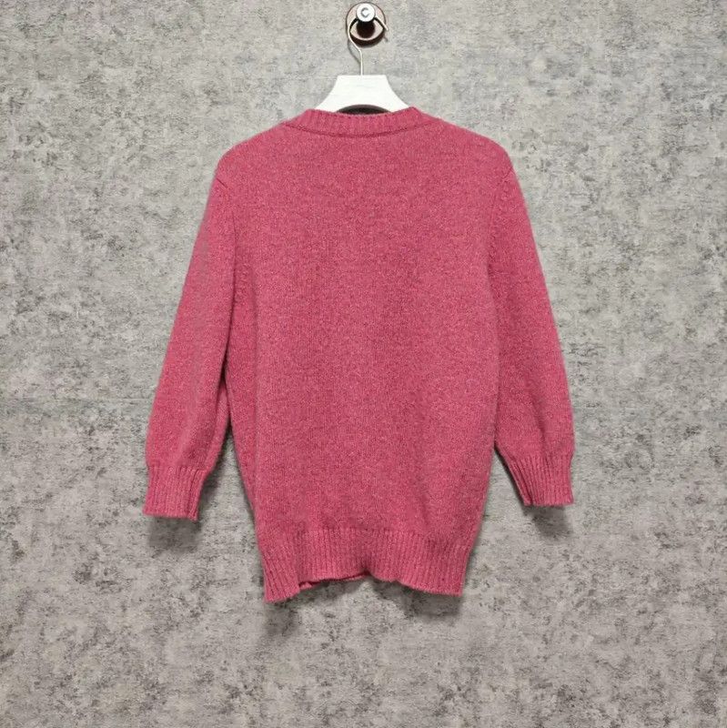Chanel Chanel Pink Wool Pullover Sweater for Women 0089 Size L / US 10 / IT 46 - 2 Thumbnail