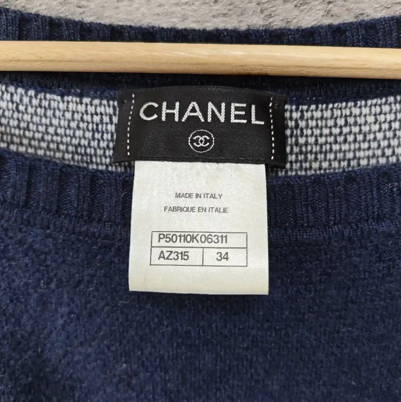 Chanel Chanel Navy Wool Lion Sweater 0089 Size M / US 6-8 / IT 42-44 - 5 Thumbnail