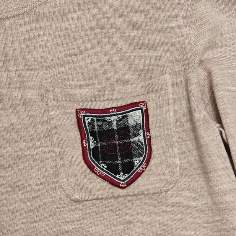 Chanel Chanel Wool Logo Dress in Beige 0089 Size M / US 6-8 / IT 42-44 - 4 Thumbnail