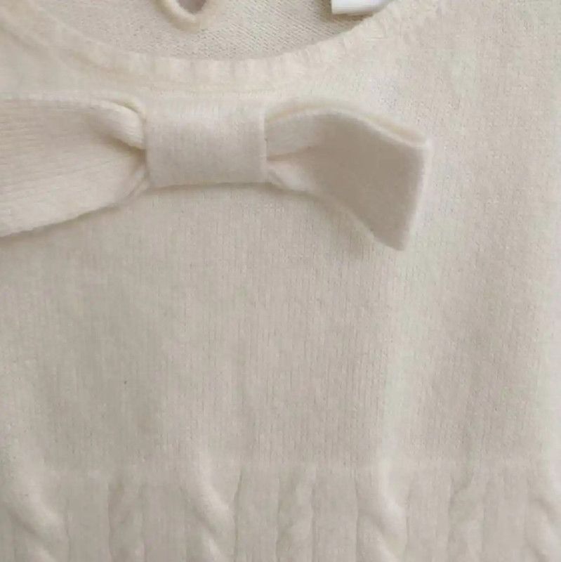 Chanel Chanel White Cashmere Short Sleeve Sweater 0089 Size XS / US 0-2 / IT 36-38 - 6 Thumbnail