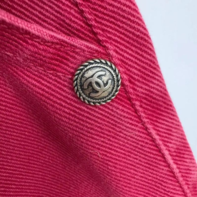 Chanel Chanel Red Casual Trousers for Women 0089 Size 23" - 4 Thumbnail
