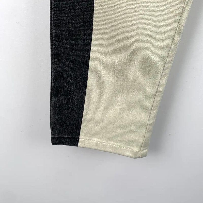Chanel Chanel Color Block Cotton Women's Denim Pants 0089 Size 23" - 4 Thumbnail