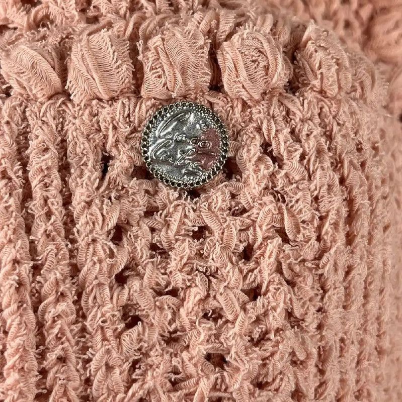 Chanel Chanel Pink Wool Jacket for Women 0089 Size XS / US 0-2 / IT 36-38 - 3 Thumbnail