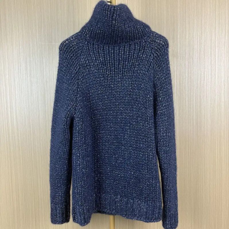 Chanel Chanel Navy Cashmere Pullover Sweater 0089 Size M / US 6-8 / IT 42-44 - 2 Thumbnail