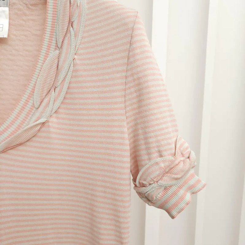 Chanel Chanel Striped Dress in Soft Pink for Women 0089 Size M / US 6-8 / IT 42-44 - 10 Thumbnail