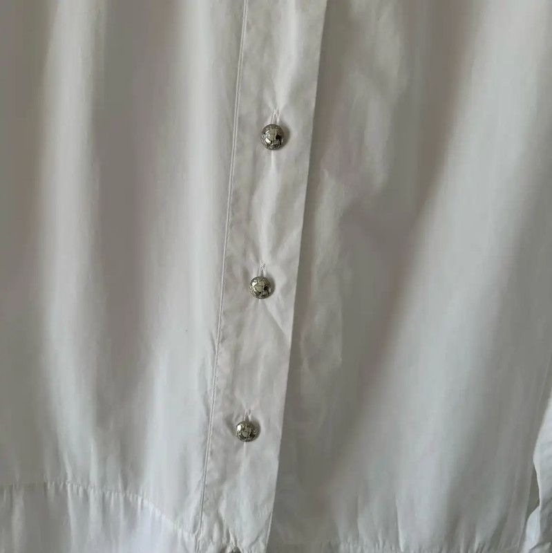 Chanel Chanel White Cotton Women's Shirt Size S 0089 Size S / US 4 / IT 40 - 3 Thumbnail