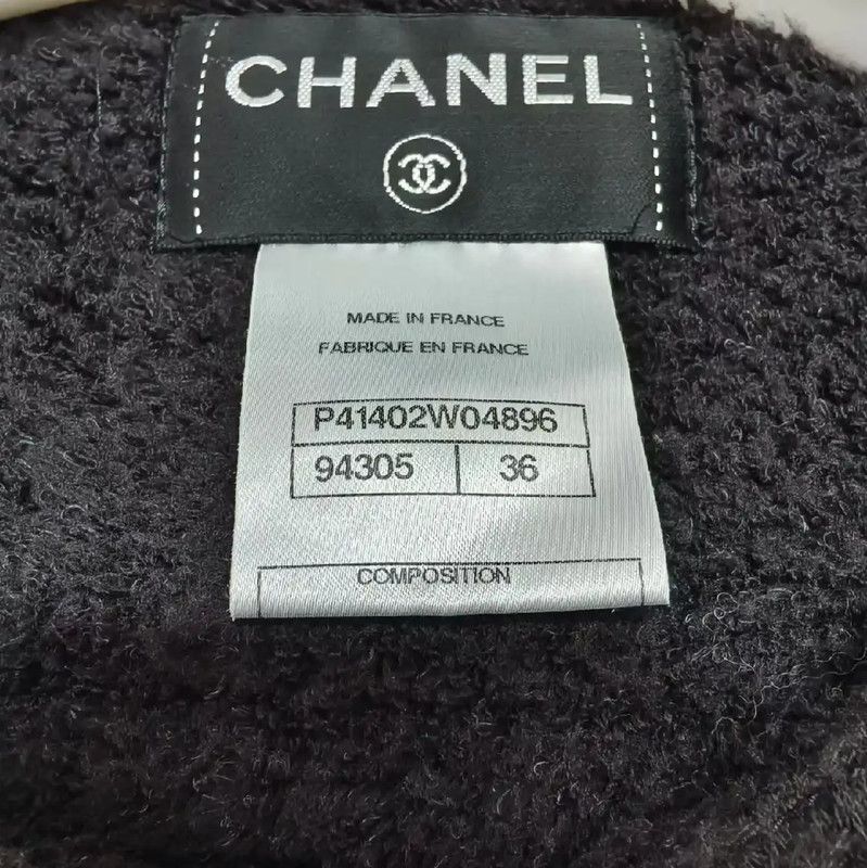 Chanel Chanel Black Women's Jacket Size S 0089 Size S / US 4 / IT 40 - 3 Thumbnail