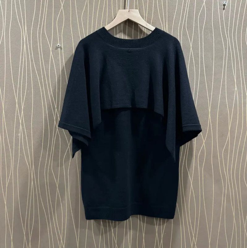 Chanel Chanel Black Wool Women's Sweater 0089 Size S / US 4 / IT 40 - 2 Thumbnail