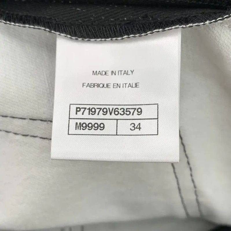 Chanel Chanel Black Cotton Ladies Jeans 0089 Size 22" - 8 Thumbnail